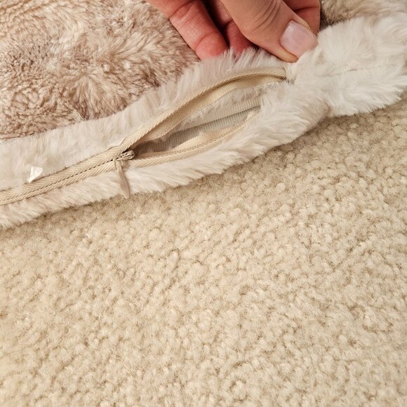 Large Fluffy DKNY Pillow Cover - Picture 3 of 7